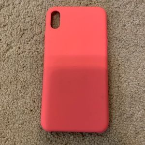 Silicone pink xs Max phone case